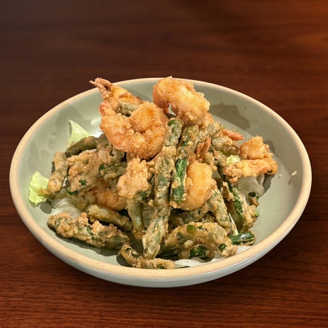 Stir-Fried Shrimp with Thai Herbs.