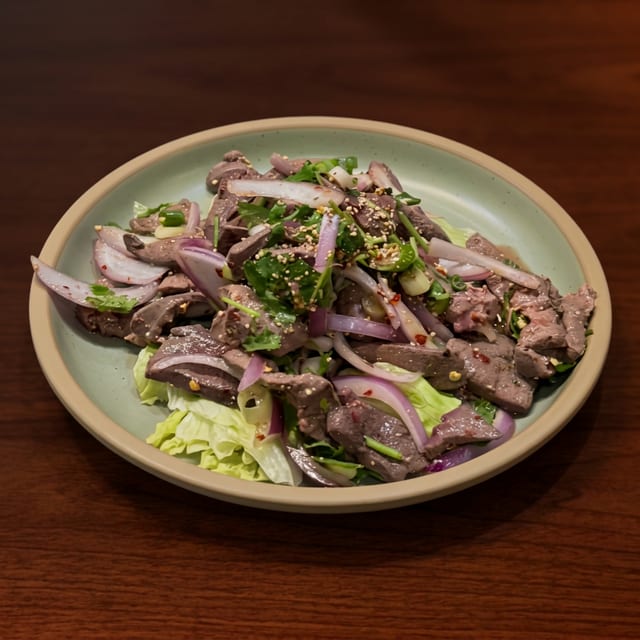 Spicy Pork Liver Salad.